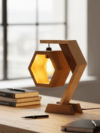 Handcrafted Hexagon LED Lamp