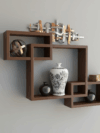 Geometric Interlocking Wall Shelf
